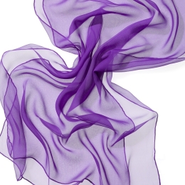 Szal jedwabny szyfon LAWENDA do nuno filcowania 180x55cm