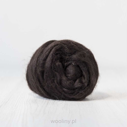 Jedwabna czesanka Tussah KAWOWY