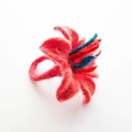 Pierścionek z wełny wzór 19