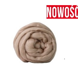 Wełna czesankowa merynos australijski 19mic CIEMNY BEŻ