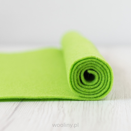 Filc wełniany 3mm dekoracyjny JASNY ZIELONY