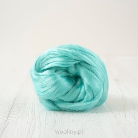 Czesanka wiskozy do filcowana SZMARAGDOWY