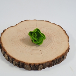 Damska broszka filcowa kwiat Zielony