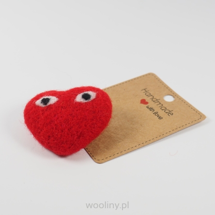 Broszka filcowa Serce serduszko