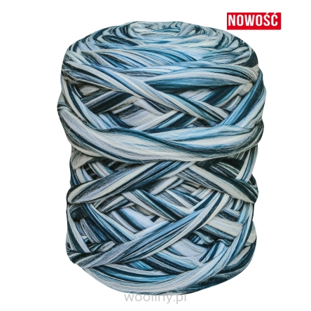 Wełna czesankowa 22-24mic MELANŻ AQUA 4,5kg HURT