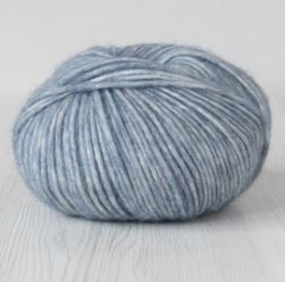 VINTAGE meszanka alpaki z merino I bawełny MELANŻ NIEBIESKI100g