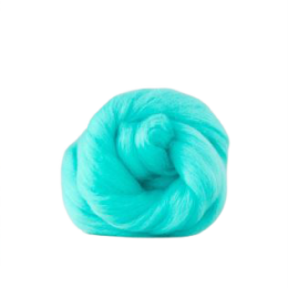 Wełna czesankowa merynos australijski 19mic SZMARAGD JASNY