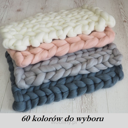 HIT! Kocyk czesankowy do sesji noworodkowej 35x45cm ponad 70 kolorów