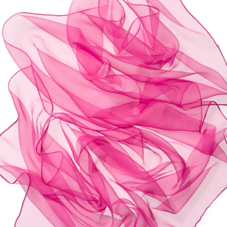 Szal jedwabny szyfon CYKLAMEN 180x55cm do nuno filcowania 