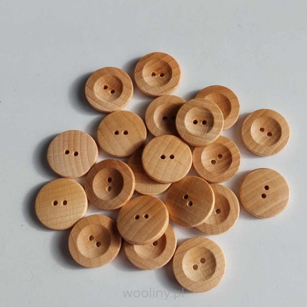 Guziki drewniane 2,2 cm gładkie