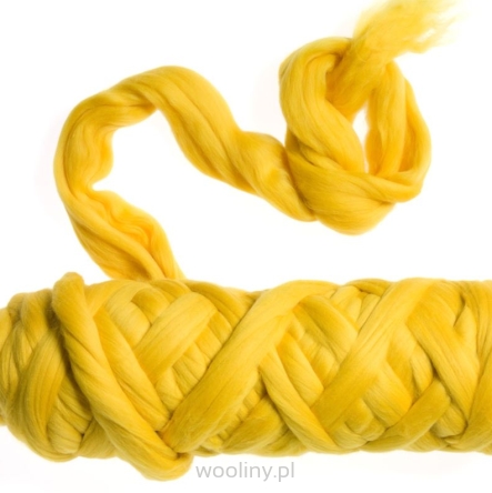 Wełna czesankowa merynos australijski 19mic SŁONECZNIK