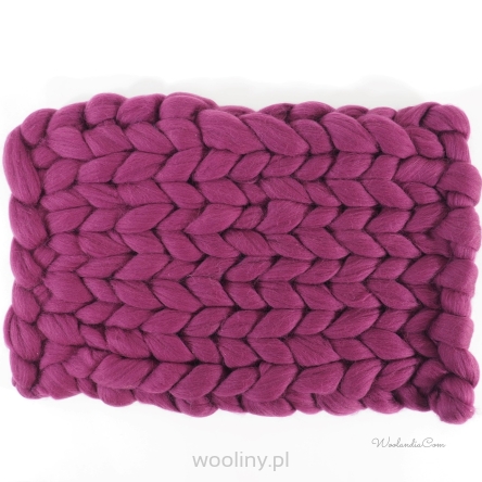 Kocyk czesankowy do sesji noworodkowej BORDOWY