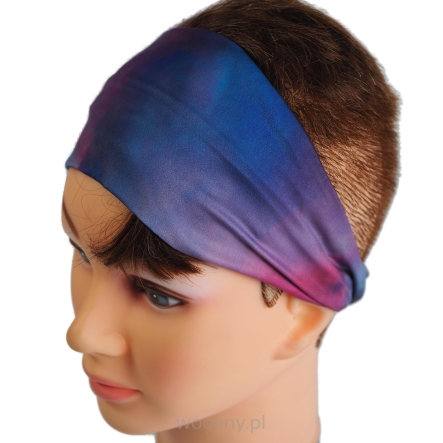 Kolorowa letnia opaska na głowę do włosów SILKY