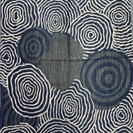 Damski szal z wełny merynosów Czarny biały