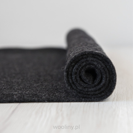 Filc wełniany 3mm dekoracyjny ANTRACYT