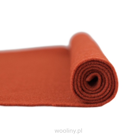 Filc wełniany 2mm 30x30cm dekoracyjny DOJRZAŁA POMARAŃCZA