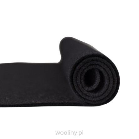 Filc wełniany 3mm CZARNY 30x30cm dekoracyjny