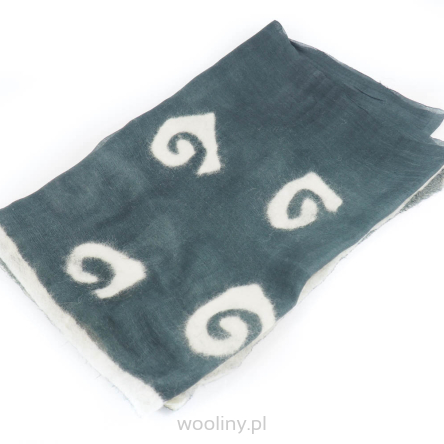 Szal jedwabny nunofilc grafit