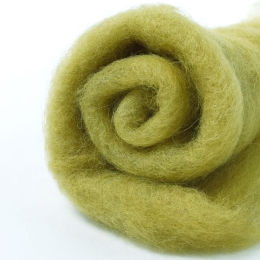 Wełna merynos w błamie do filcowania OLIWKA