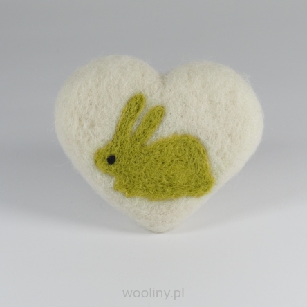 Seruszko serce filcowe do fotograficznii noworodkowej Wielkanocna