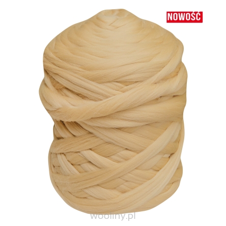 Wełna czesankowa polska PIASEK PUSTYNI #95