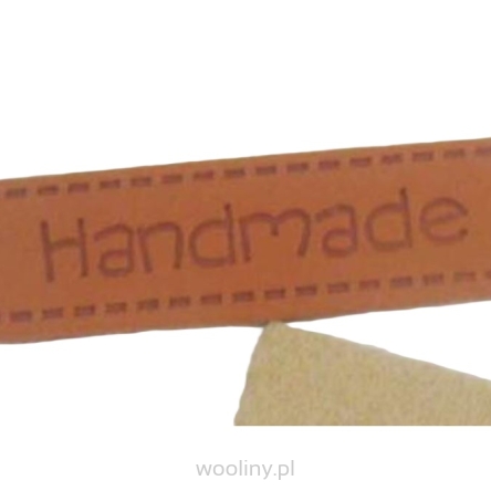 Naszywka metka z eko skóry Handmade 1*4cm