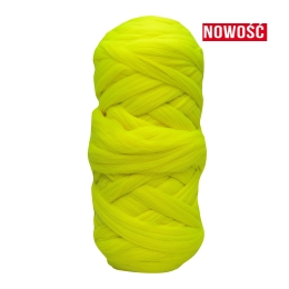 Wełna czesankowa NEON ŻÓŁTY #143 do filcowania i wyplatania koców