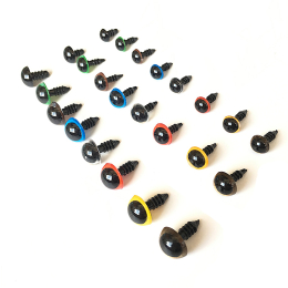 Zestaw bezpiecznych oczy oczek 10mm - 8 kolorów