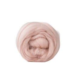 Wełna czesankowa 19mic BRUDNY RÓŻ merynos australijski 