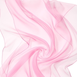 Szal jedwabny szyfon RÓŻ PUDROWY 180x55cm do nuno filcowania 