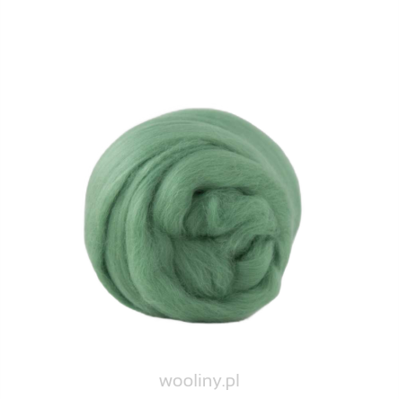 Wełna czesankowa 16mic ZIELONY merynos australijski