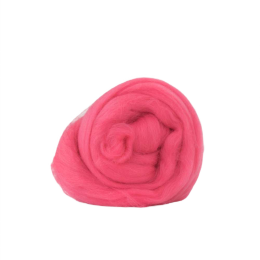 Wełna czesankowa 19mic PURPUROWY merynos australijski