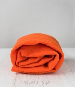 Filc igłowy prefilc wełniany do filcowania 19mic POMARAŃCZOWY