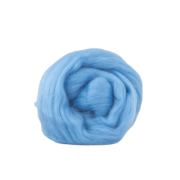 Wełna czesankowa 19mic NIEBO merynos australijski 