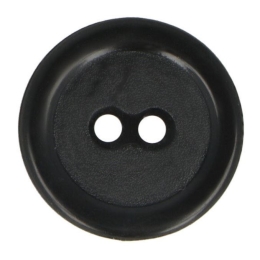 Guziki dwudziurkowe plastykowe 20 mm CZARNY