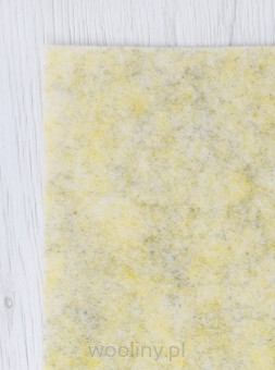 Filc wełniany 2mm ŻÓŁTY MELANŻ 30x30cm dekoracyjny