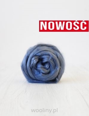 Czesanka Tencel Lyocell JEANSOWY z włókien roślinnych