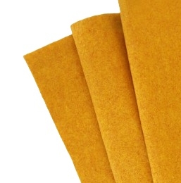 Filc wełniany 70% dekoracyjny 2mm MELANŻ ŻÓŁTY