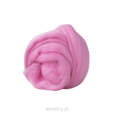 Wełna czesankowa 19mic CYKLAMEN merynos australijski 