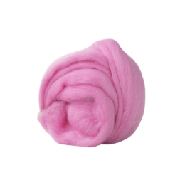 Wełna czesankowa 19mic CYKLAMEN merynos australijski 