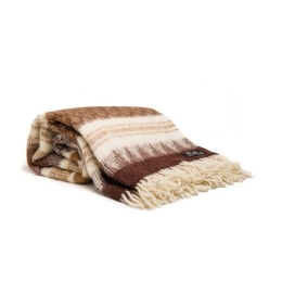 Wełniany pled narzuta koc z alpaki i merino 170x210cm