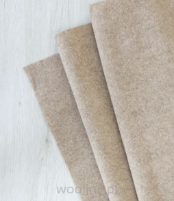 Filc wełniany 70% dekoracyjny 2mm MELANŻ CIEMNO BEŻOWY
