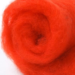 Wełna merynos w błamie do filcowania OGNISTY