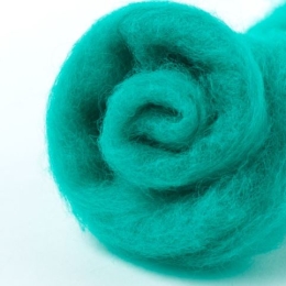 Wełna merynos w błamie do filcowania MALACHIT