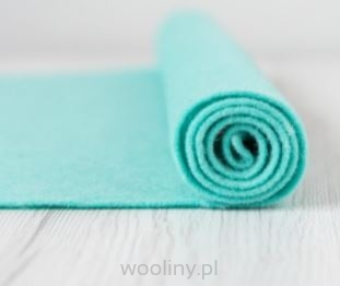 Filc wełniany 2mm JASNY SZMARAGDOWY 30x30cm dekoracyjny