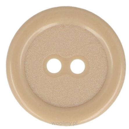 Guziki dwudziurkowe plastykowe 20 mm CIEMNY BEŻ