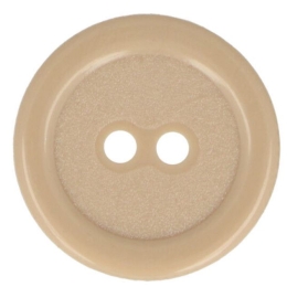 Guziki dwudziurkowe plastykowe 20 mm CIEMNY BEŻ