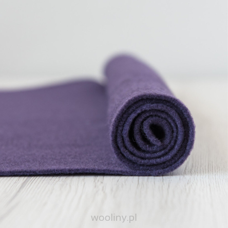 Filc wełniany 3mm BAKŁAŻAN 30x30cm dekoracyjny