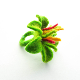 Pierścionek z wełny wzór 22