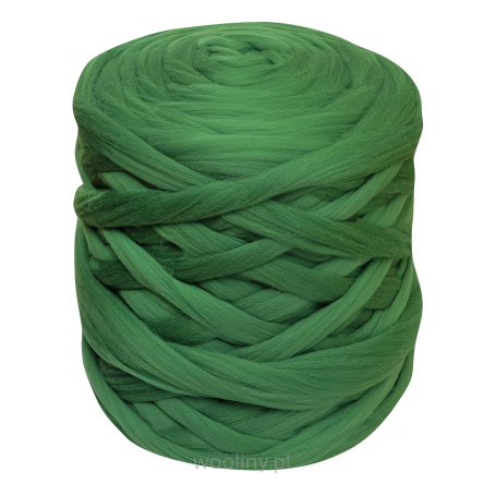 Wełna czesankowa TRAWA #45 do filcowania i wyplatania koców